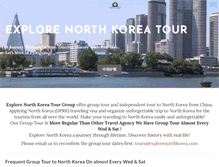 Tablet Screenshot of explorenorthkorea.com